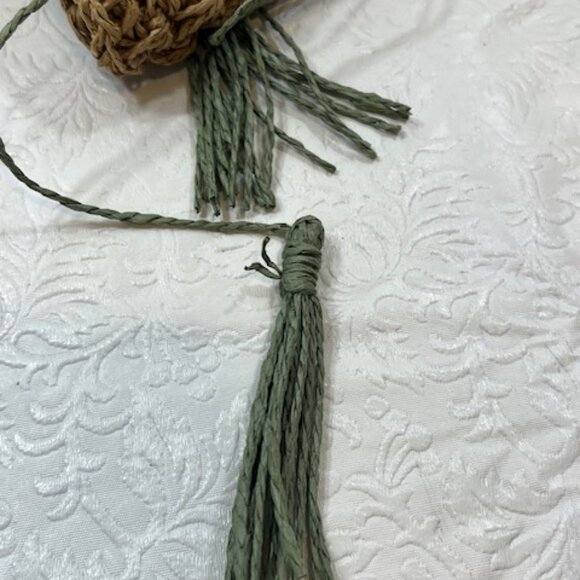 Steve Madden Crocheted Paper Straw Floppy Summer Sun Travel Hat Lightweight - Picture 12 of 15